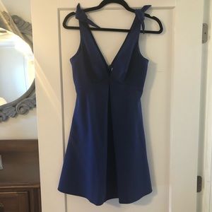 Likely deep V cocktail dress